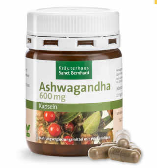 Viên nang hỗ trợ thần kinh chiết xuất sâm Ấn Độ Ashwagandha 120 viên